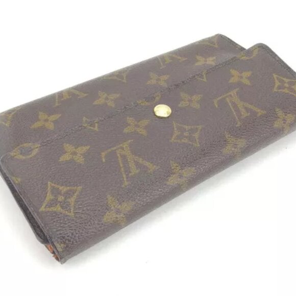 Louis Vuitton Purse Long Wallet Monogram Brown Woman Authentic Used - Picture 2 of 6